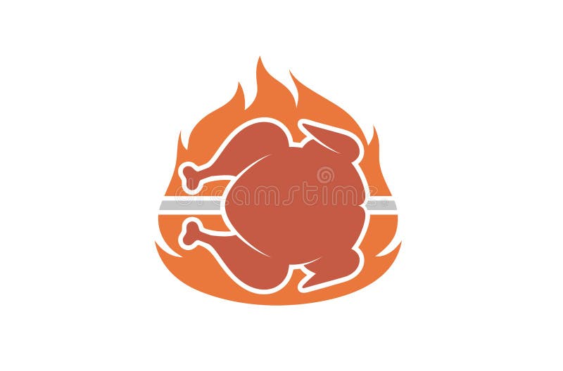 Logotipo Asado a La Parrilla Caliente Creativo Del Pollo Del Fuego  Ilustración del Vector - Ilustración de inflamable, cocinero: 124718899