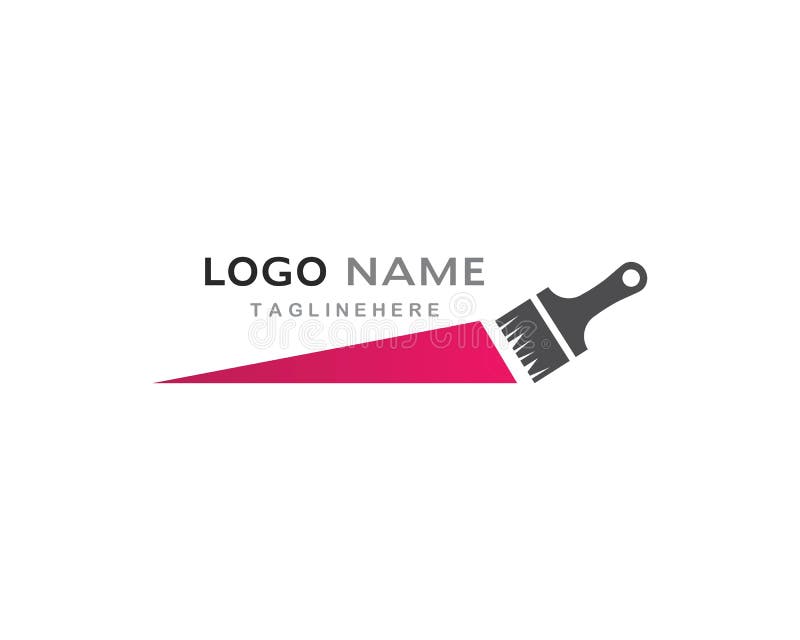 logotipo da casa da pintura ilustração royalty free logotipo da casa da pintura ilustração royalty free