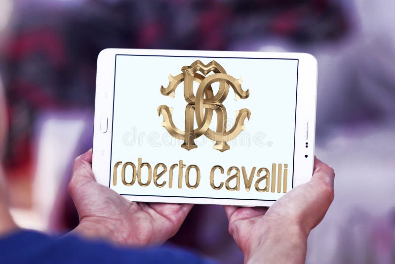 Logotipo Da Empresa De Roberto Cavalli Foto de Stock Editorial - Imagem ...