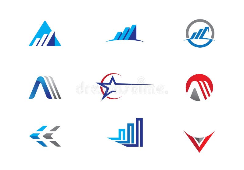 Logotipo da finança do negócio ilustração stock Logotipo da finança do negócio ilustração stock