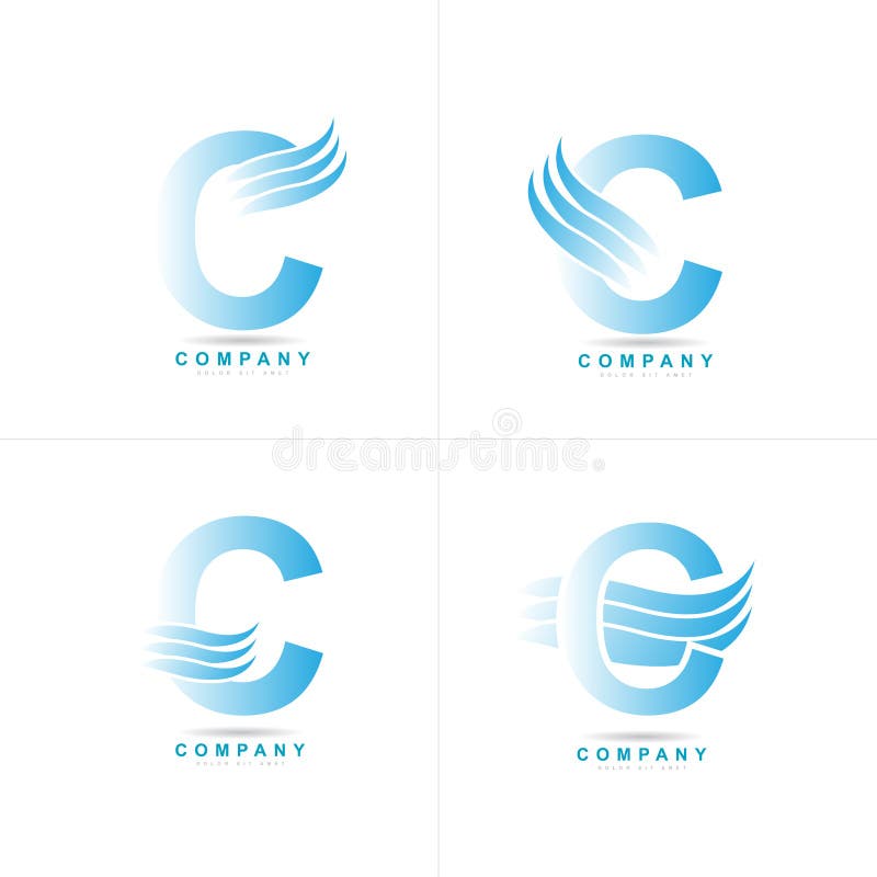 Logotipo da letra C ilustração stock Logotipo da letra C ilustração stock