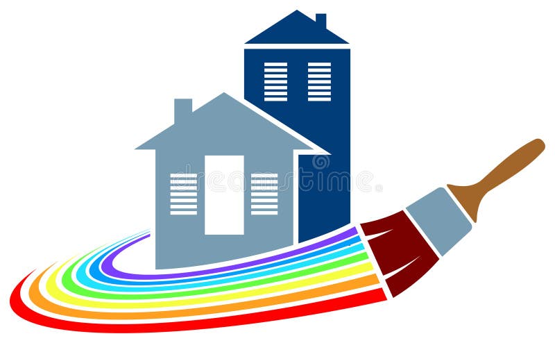 Logotipo da pintura de casa