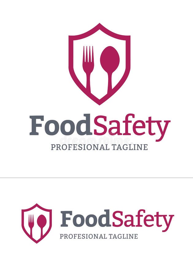 Logotipo da segurança alimentar no formato do vetor ilustração do vetor Logotipo da segurança alimentar no formato do vetor ilustração do vetor