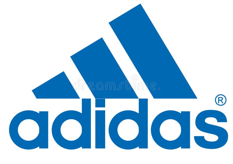 Logotipo De Adidas En El Fondo Blanco Foto editorial - de identidad,