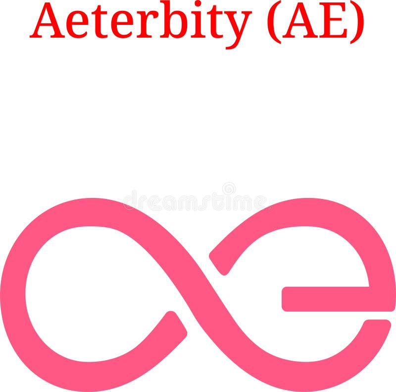Logotipo de Aeternity AE del vector libre illustration Logotipo de Aeternity AE del vector libre illustration