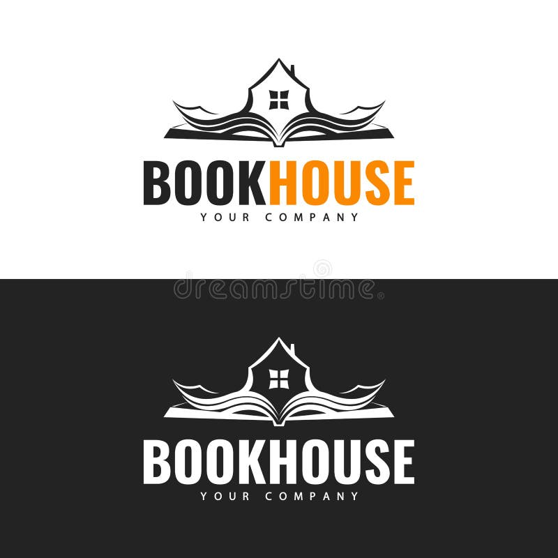 Logotipo Book House libre illustration