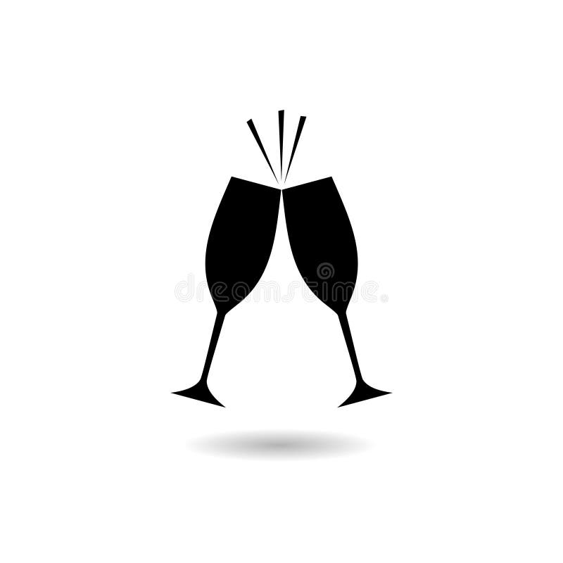 Logotipo de gafas de clavado con sombra. logotipo vectorial simple