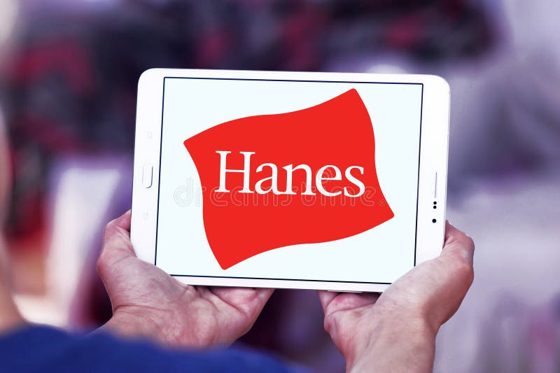 Logotipo de Hanes imagen de archivo editorial. Imagen de canalizar