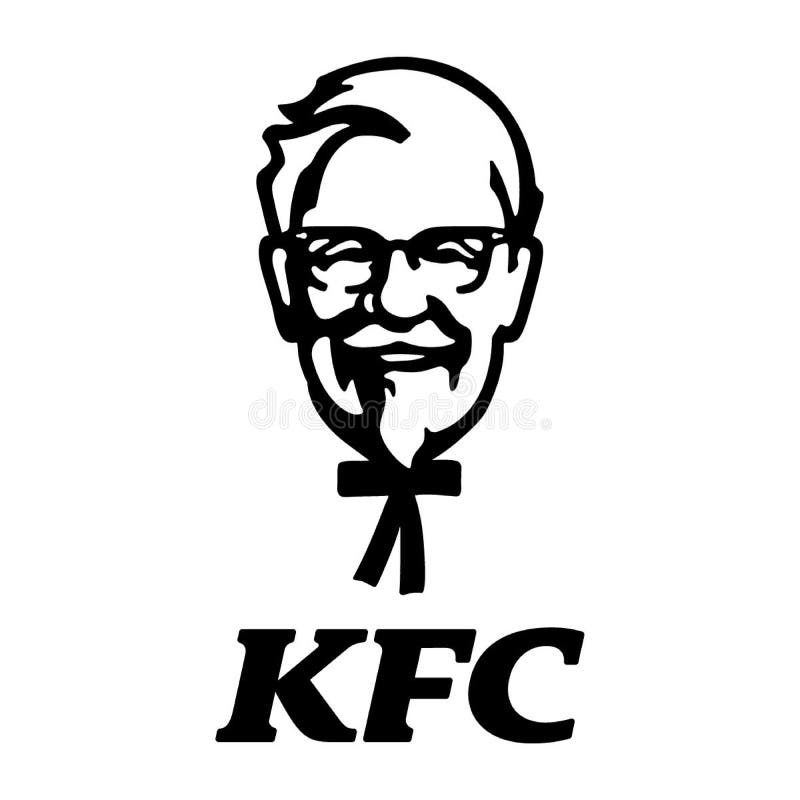 Logotipo de kfc. Kentucky frita el nuevo icono del logotipo de pollo ilustración del vector