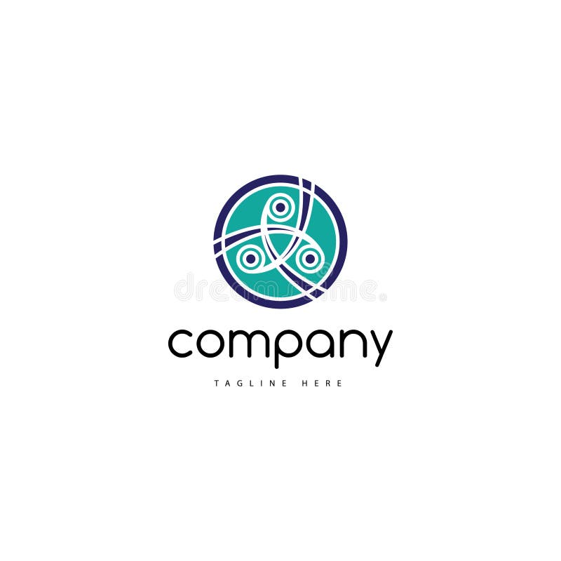 Logotipo de la colaboración stock de ilustración Logotipo de la colaboración stock de ilustración