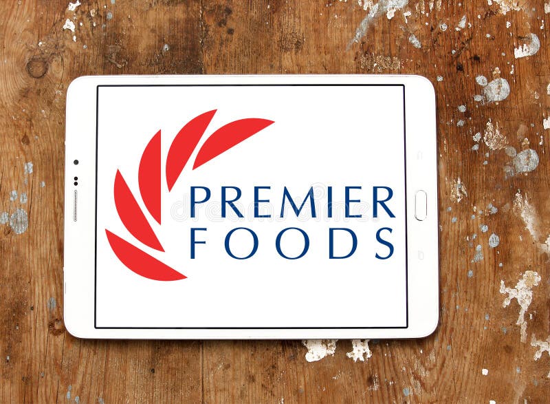 Logotipo De La Compañía Del Premier Foods Foto de archivo editorial