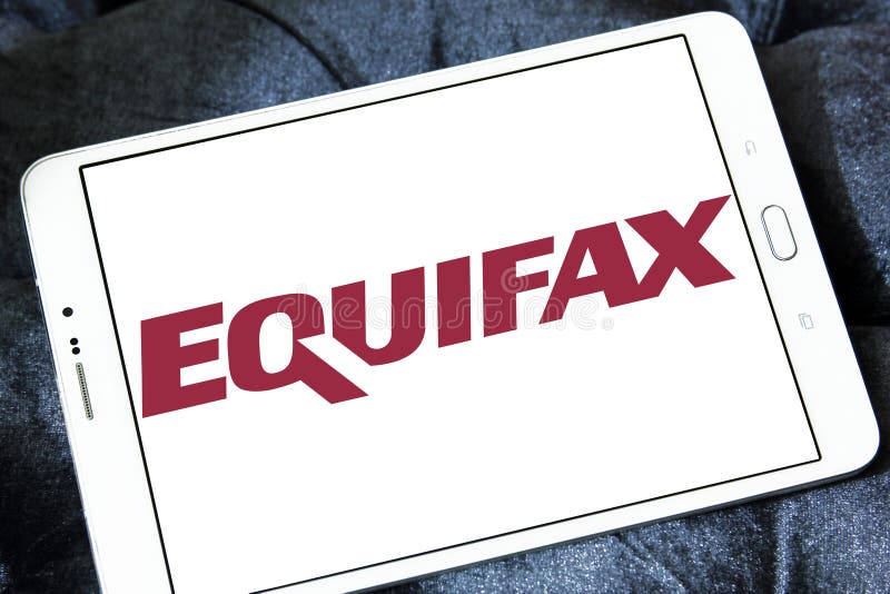 Logotipo de la compañía de Equifax foto de archivo Logotipo de la compañía de Equifax foto de archivo
