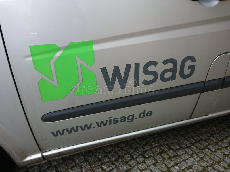 Logotipo de la compañía de Wisag foto de archivo Logotipo de la compañía de Wisag foto de archivo