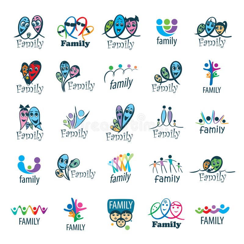 Logotipo de la familia del vector ilustración del vector Logotipo de la familia del vector ilustración del vector