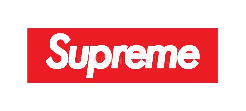 Logotipo de la marca de moda premium suprema