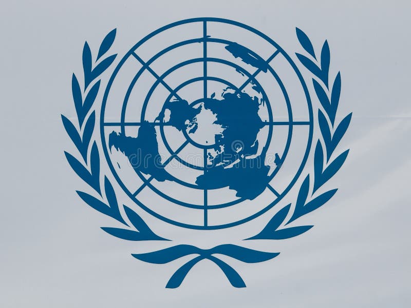 Logotipo de la O.N.U imagen editorial. Imagen de redondo - 93709625
