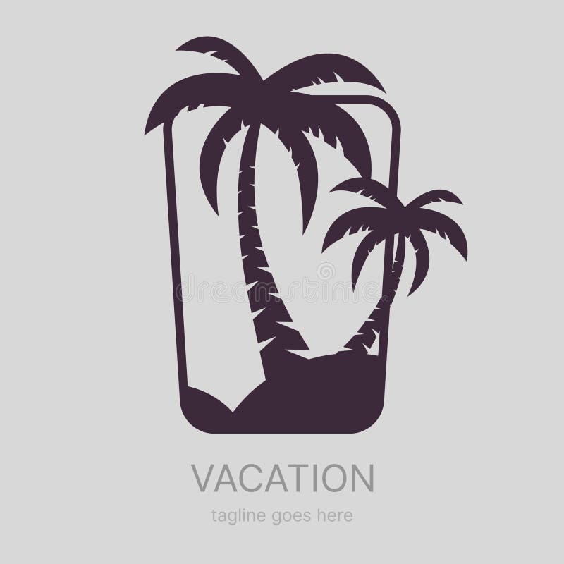Logotipo de la playa de Paradise, tema del verano libre illustration Logotipo de la playa de Paradise, tema del verano libre illustration