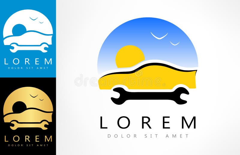 Logotipo de la reparación auto Ilustración del vector ilustración del vector Logotipo de la reparación auto Ilustración del vector ilustración del vector
