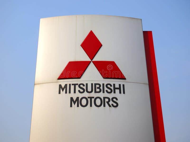 Logótipo Mitsubishi fotos de stock royalty free