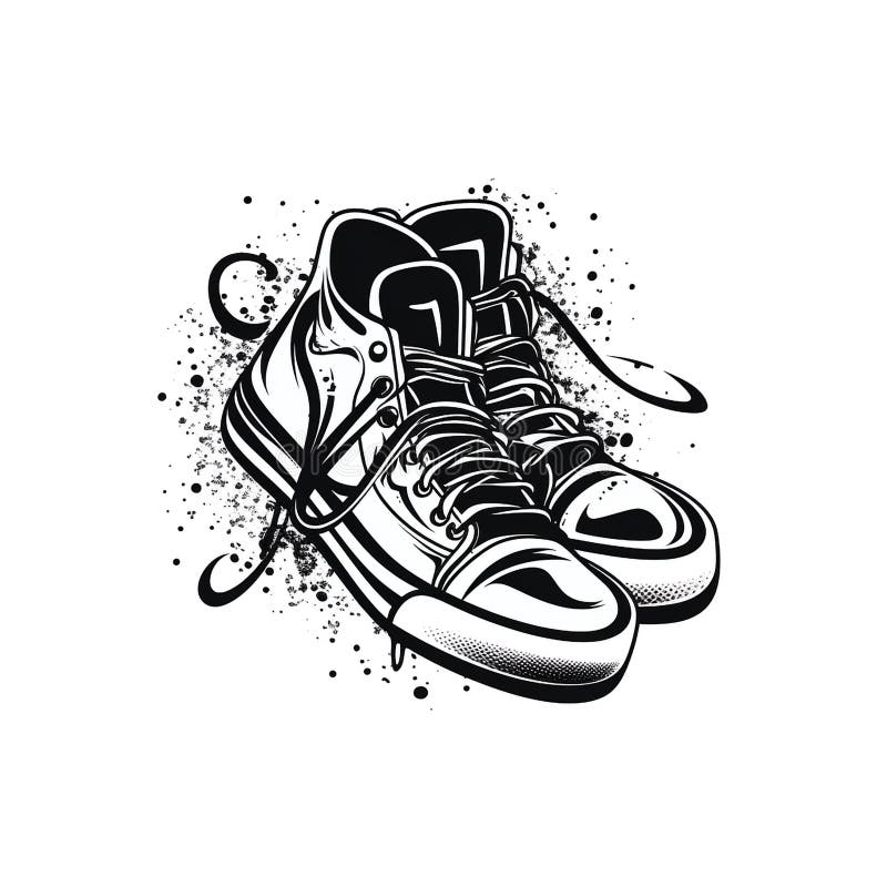 Sneakers Logotipo Símbolo Vector Calzado Protector De Frente Para Zapatos O  Zapatillas De Deporte Ilustración del Vector - Ilustración de baloncesto,  jordania: 262421344