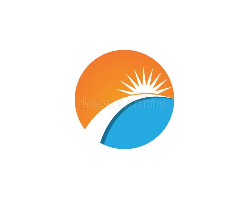 Logotipo de Sun y vector del web del icono de la estrella - stock de ilustración Logotipo de Sun y vector del web del icono de la estrella - stock de ilustración