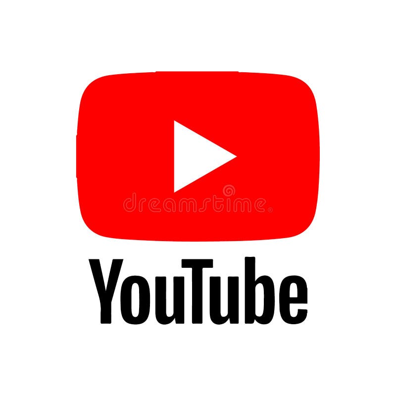 Logotipo de YouTube foto de archivo editorial. Ilustración de equipo -  155631998