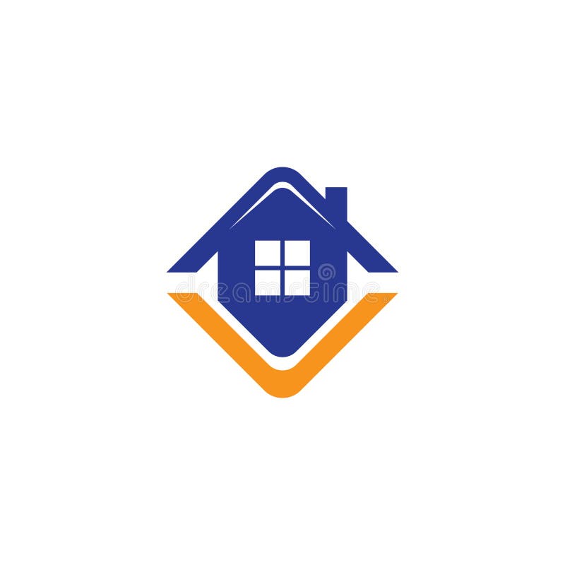 Logotipo del negocio de las propiedades inmobiliarias de la casa libre illustration Logotipo del negocio de las propiedades inmobiliarias de la casa libre illustration