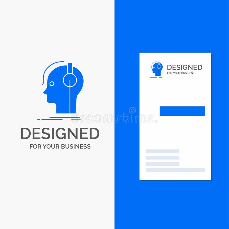 Logotipo del negocio para el compositor, auriculares, músico, productor, sonido r libre illustration