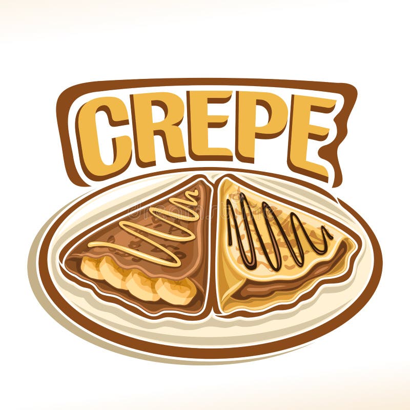 Logotipo del vector para el crespón del francés libre illustration Logotipo del vector para el crespón del francés libre illustration