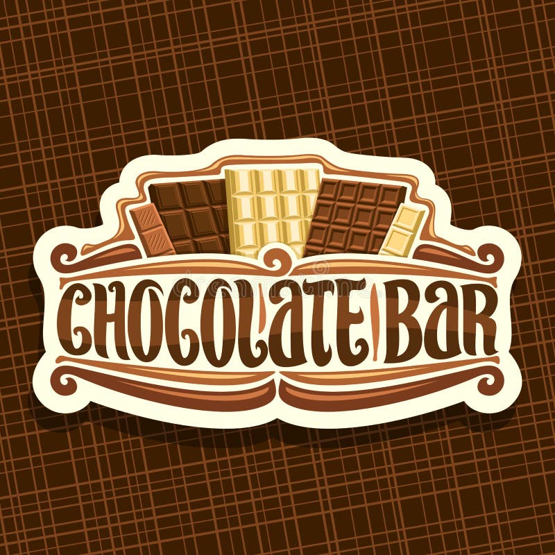 Logotipo Del Vector Para La Barra De Chocolate Ilustración Del Vector