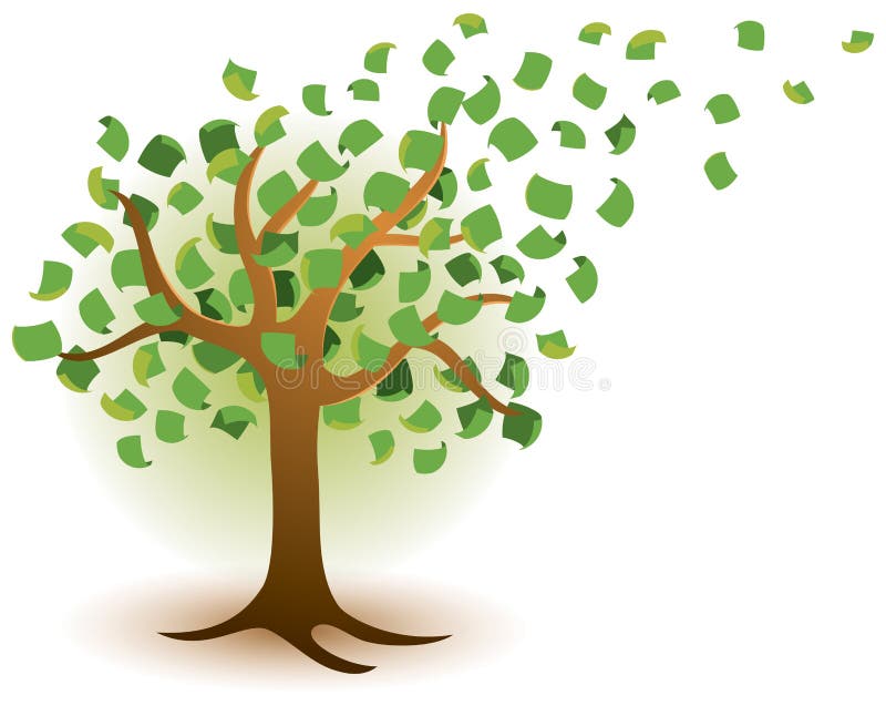 Logotipo del árbol del dinero libre illustration Logotipo del árbol del dinero libre illustration