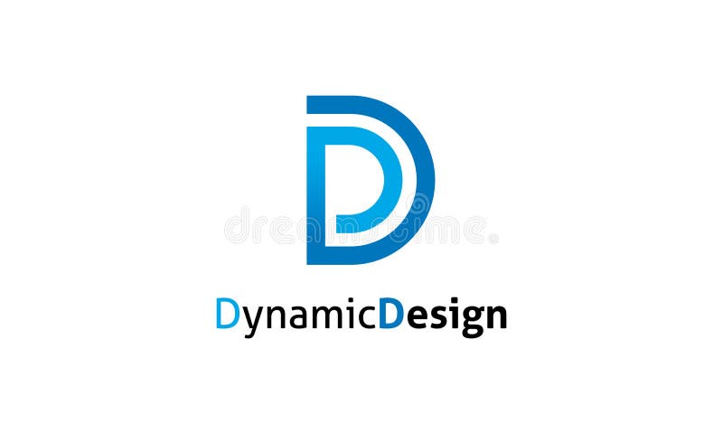 Logotipo dinâmico do projeto ilustração stock Logotipo dinâmico do projeto ilustração stock