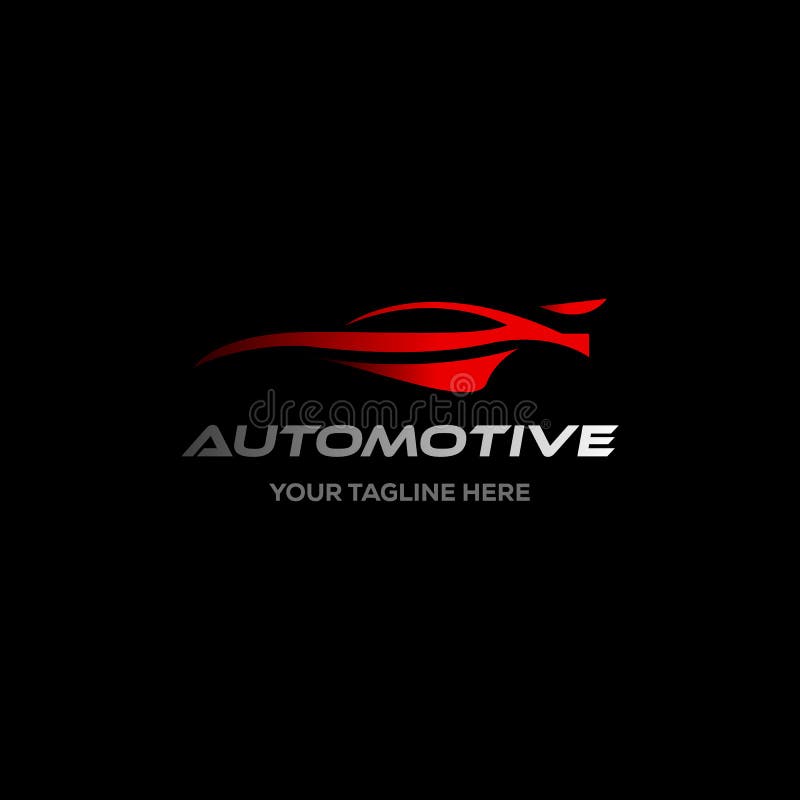 Logotipo do carro na linha simples vetor do molde do projeto gráfico ilustração do vetor Logotipo do carro na linha simples vetor do molde do projeto gráfico ilustração do vetor