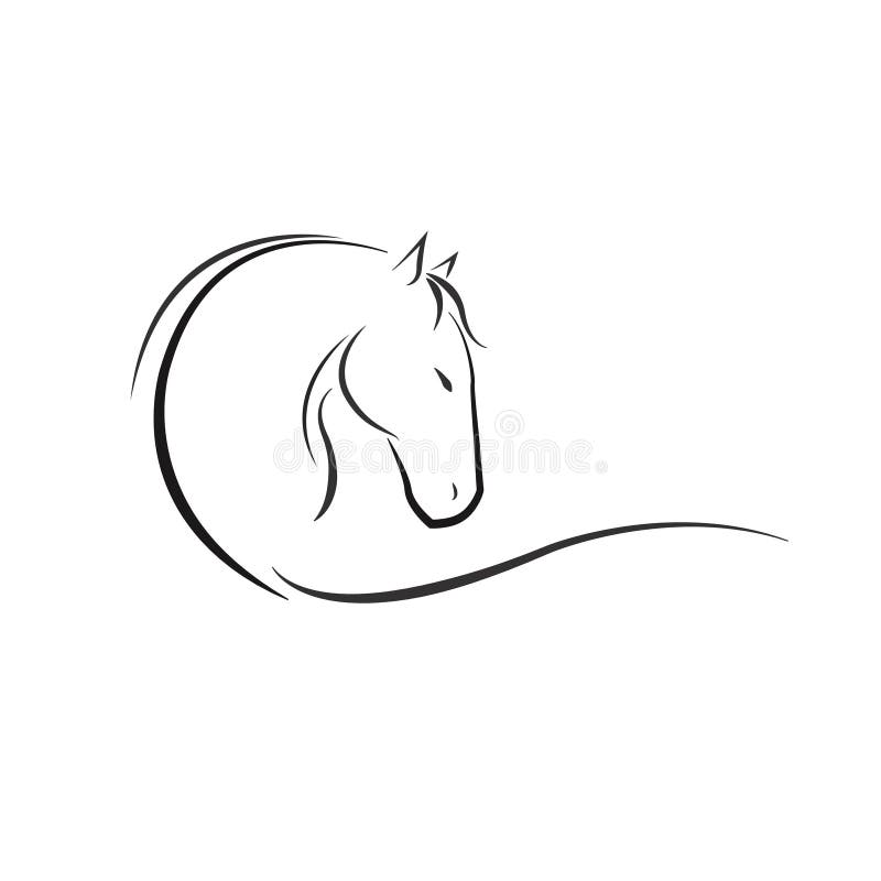 Cavalo Logo Template ilustração do vetor. Ilustração de vestimenta -  150673086