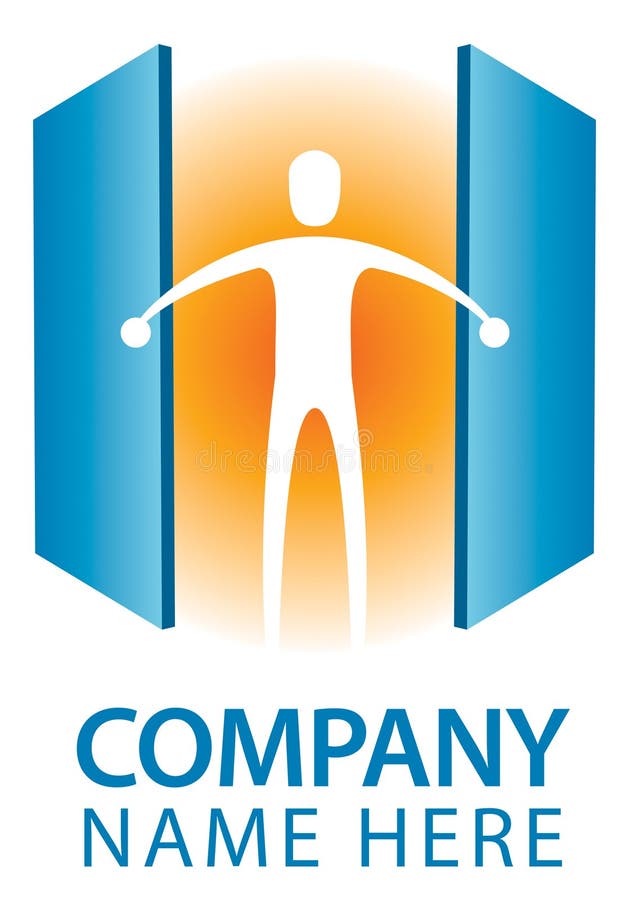 Logotipo Porta Aberta ilustração stock