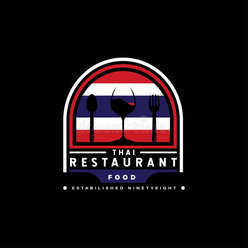 Logotipo Do Restaurante Alimentar Espanhol. Símbolo De Bandeira De