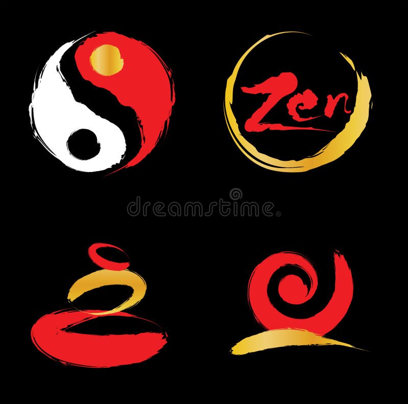Logotipo do zen ilustração royalty free Logotipo do zen ilustração royalty free