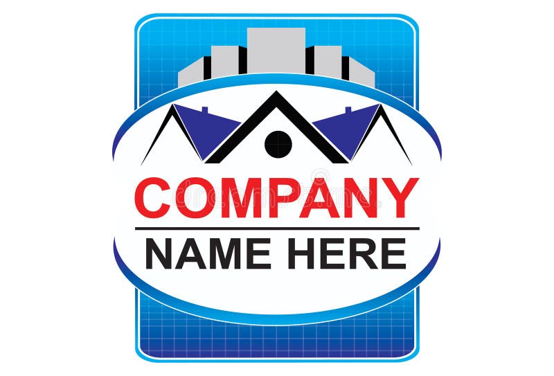 Logótipo imobiliário ilustração royalty free