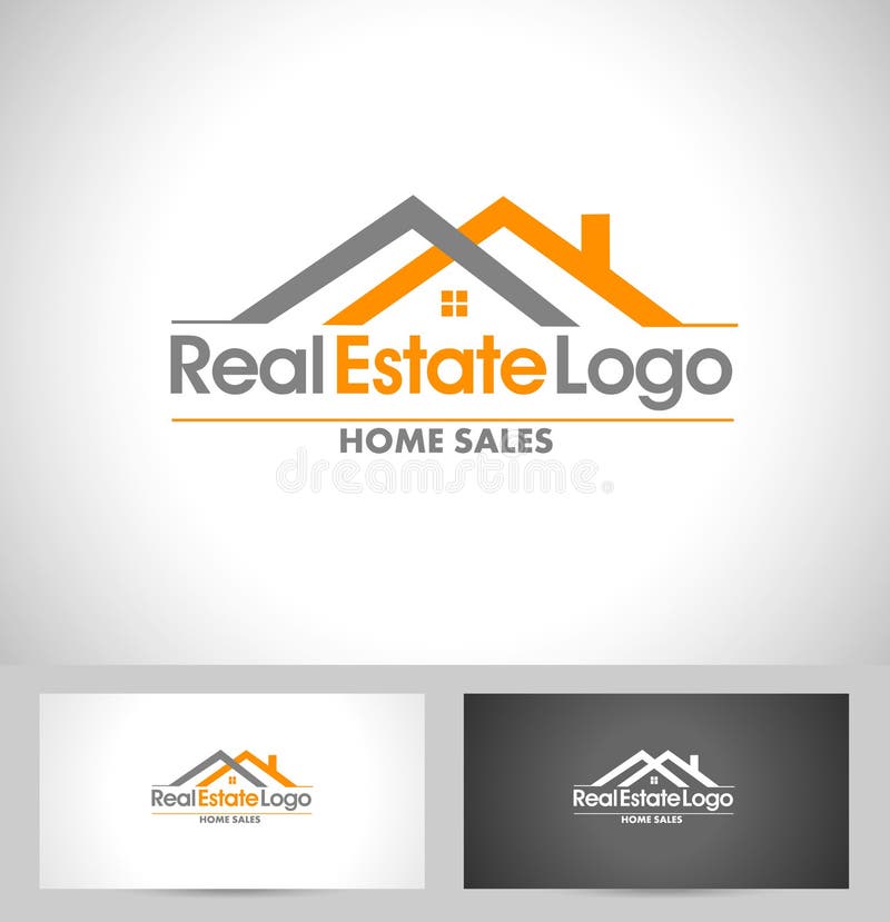 Logotipo dos bens imobiliários ilustração royalty free Logotipo dos bens imobiliários ilustração royalty free