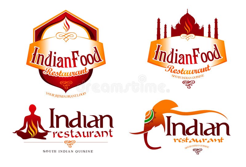 Logotipo indiano do alimento Logotipo indiano do alimento