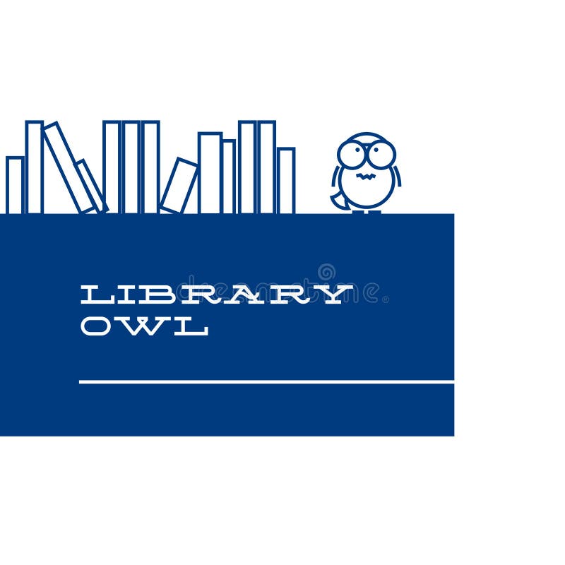 Vector flat simple minimalistic library logo. Owl icon, bird sign, symbol on white background. Library, book store, pet shop logo, animal food store logo. Vector flat simple minimalistic library logo. Owl icon, bird sign, symbol on white background. Library, book store, pet shop logo, animal food store logo.