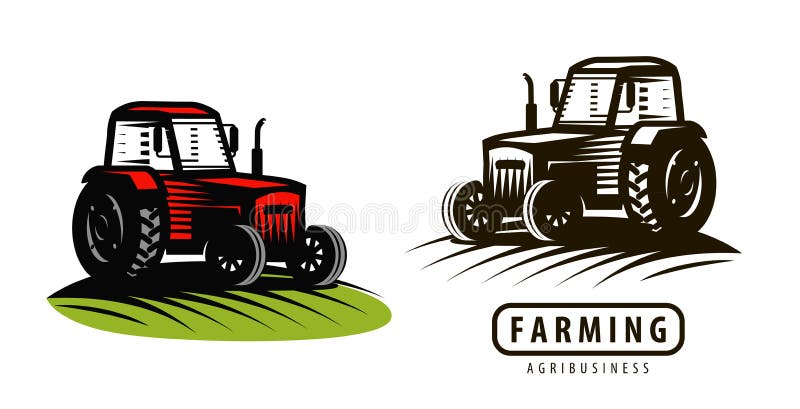 Desenho Retrô Trator Agrícola Máquinas Agrícolas Vetor Vintage imagem  vetorial de sergeypykhonin© 431984958