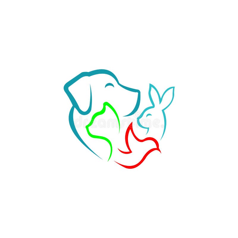 Logotipo Para Su Centro De Atención De Los Animales Ilustración del Vector  - Ilustración de salud, gato: 173992191