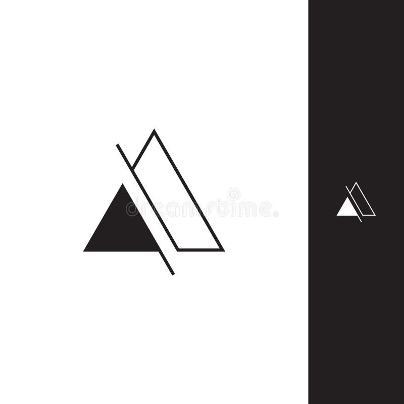 Logotipo simple del triángulo libre illustration