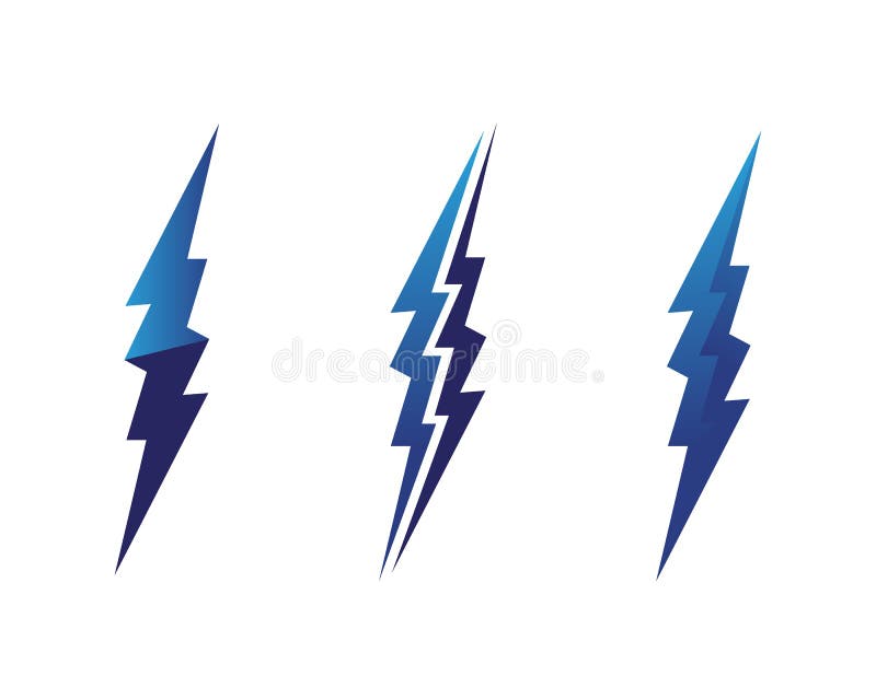 Logotipo y s? mbolos el? ctricos del icono del rel? mpago del vector stock de ilustración