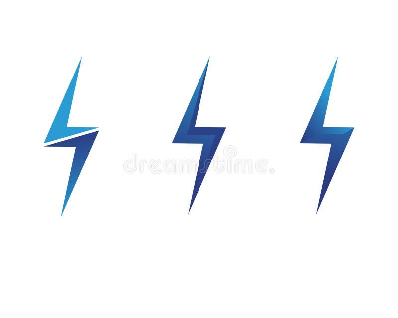 Logotipo y s? mbolos el? ctricos del icono del rel? mpago del vector ilustración del vector