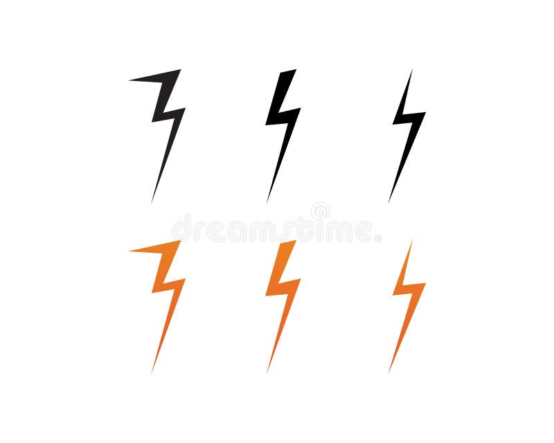 Logotipo y s? mbolos el? ctricos del icono del rel? mpago del vector libre illustration