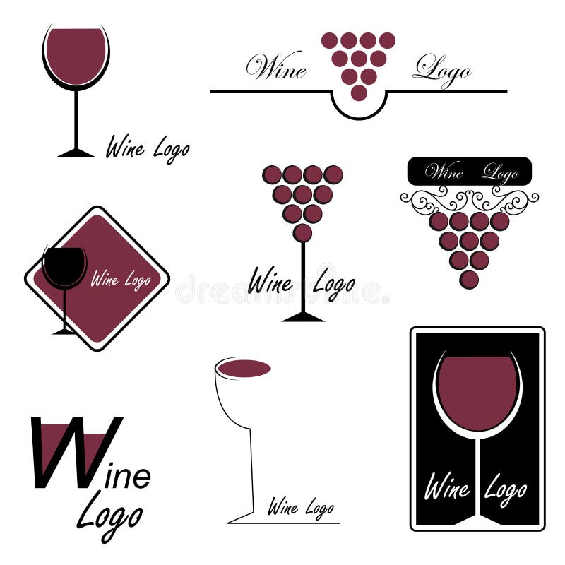 Logotipos do vinho ilustração do vetor Logotipos do vinho ilustração do vetor