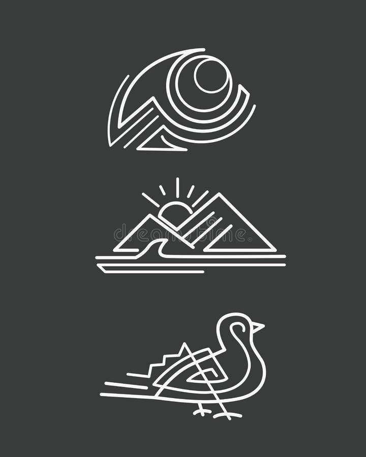 Logotipos O Dibujos Indígenas étnicos Del Estilo Ilustración del Vector -  Ilustración de animal, imagen: 106176695