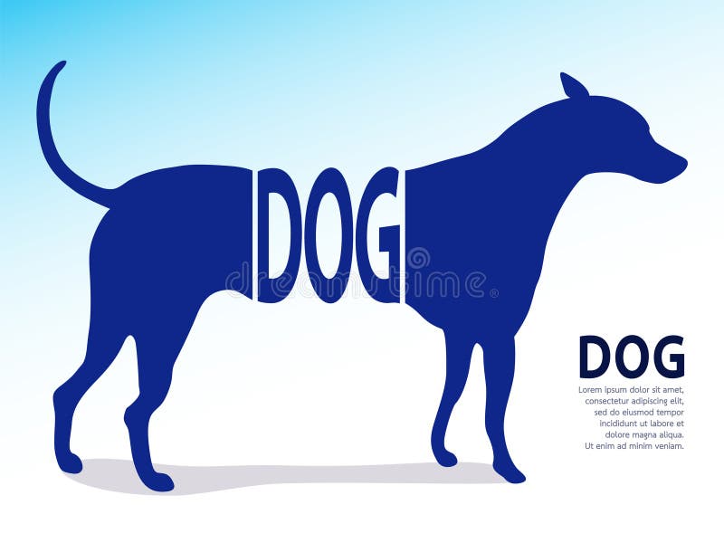 Logotypdesign för hundutbildningsrelaterade affärskoncept. Du älskar hundar för att det är bäst royaltyfri illustrationer